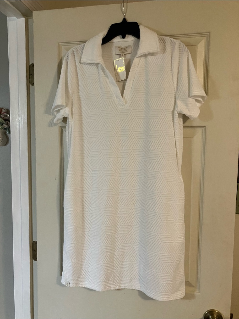 Simply Southern White Short-Sleeve Polo Tunic